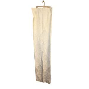 Cynthia Rowley 72" x 72" Fabric Shower Curtain Stamped Ombre Tan and White